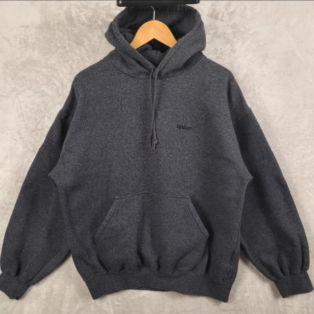 Wilson Charcoal Gray Hoodie‎ Men's Size L